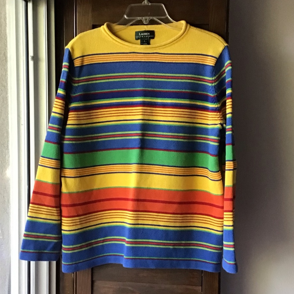 Ralph Lauren Striped Knit Sweater size L
